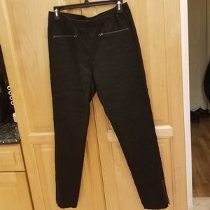 209 WST 38 Elastic Band Stretch Pants Black SZ S